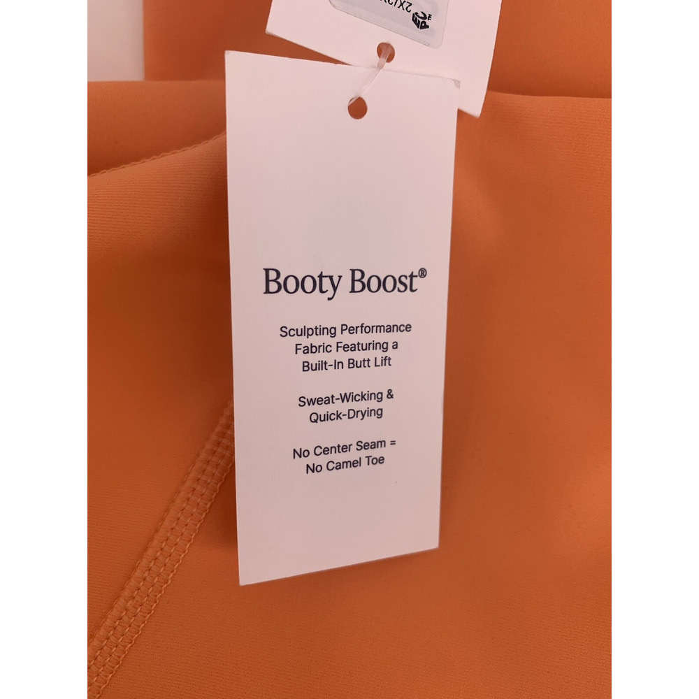 NWT Spanx Booty Boost Active 7/8 Leggings In Nectarine Orange Size 2X - Picture 7 of 15